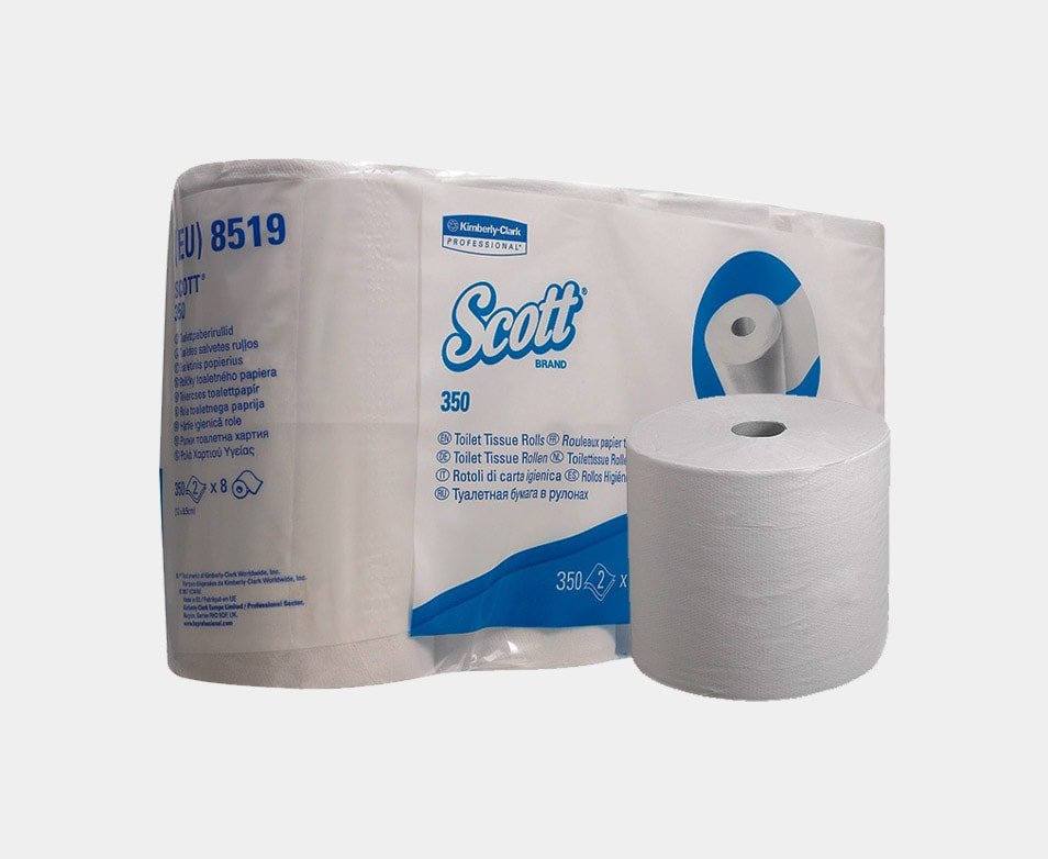 SCOTT Toaletni papir u rolni dvoslojni 350 lista 8/1