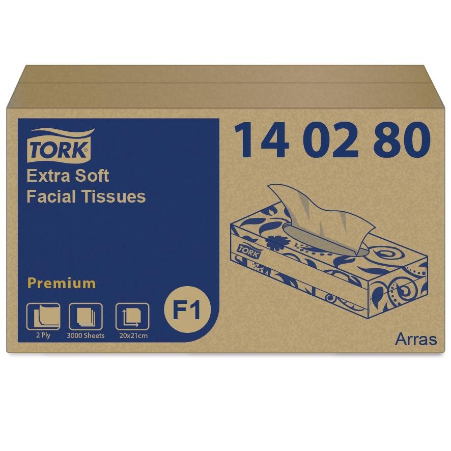 TORK F1 EXTRA SOFT papirne maramice za lice, dvoslojne 30x100, bele - Слика 3