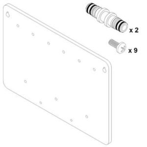 QFM 3 Station Back Plate