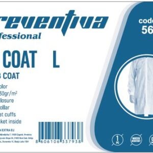 PREVENTIVA zaštitni mantil jednokratni, beli  1/1 L