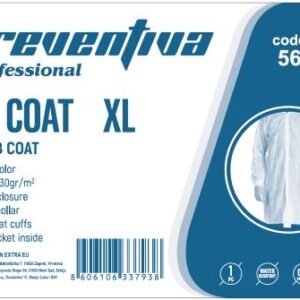 PREVENTIVA zaštitni mantil jednokratni, beli 1/1 XL